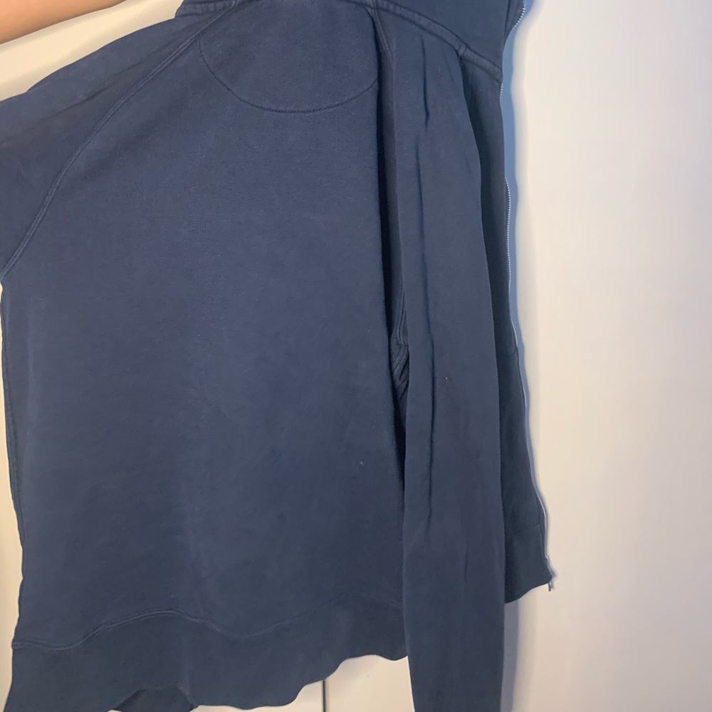 vintage navy blue zip up